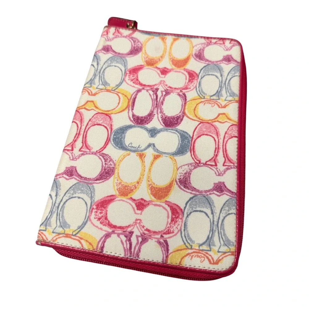 Coach Multi Color eReader/ Notepad Holder - Picture 2 of 4